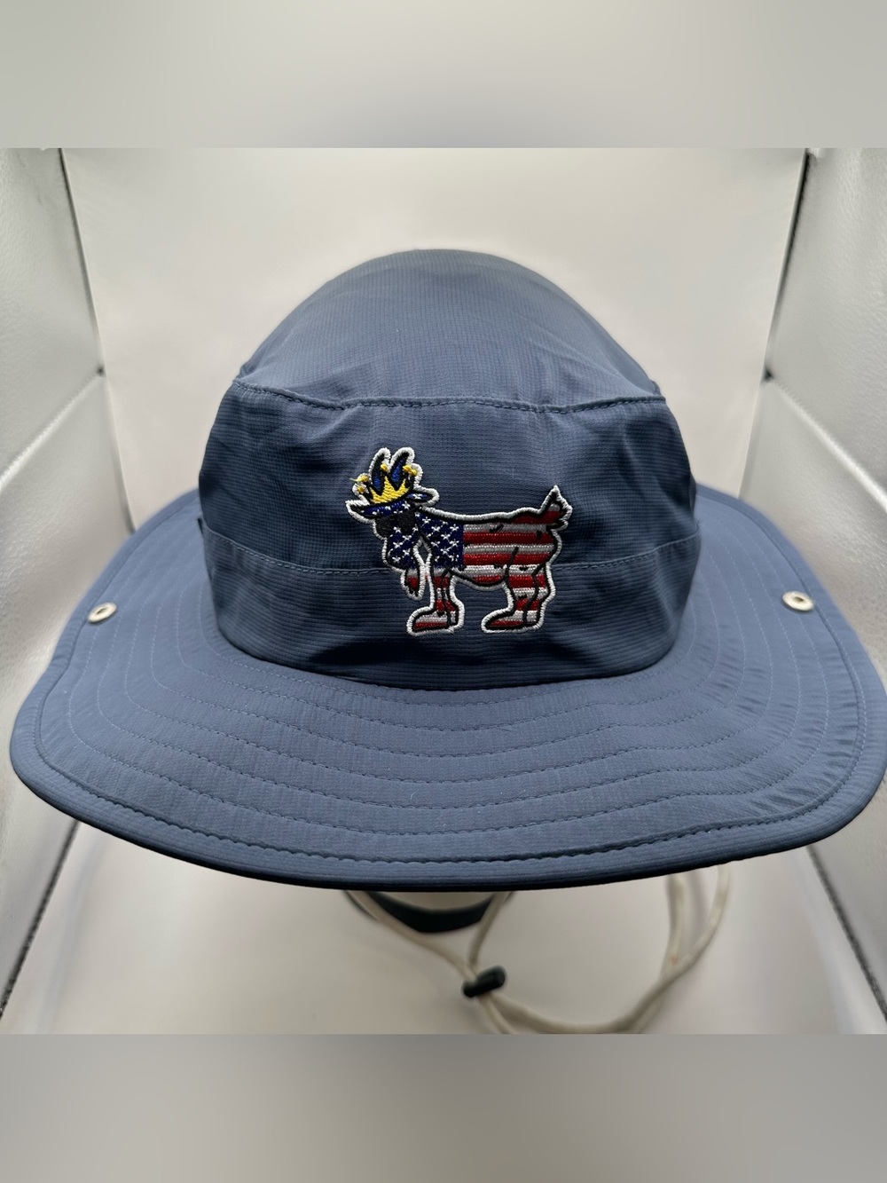 GOAT USA Navy Blue American Flag Bucket Hat